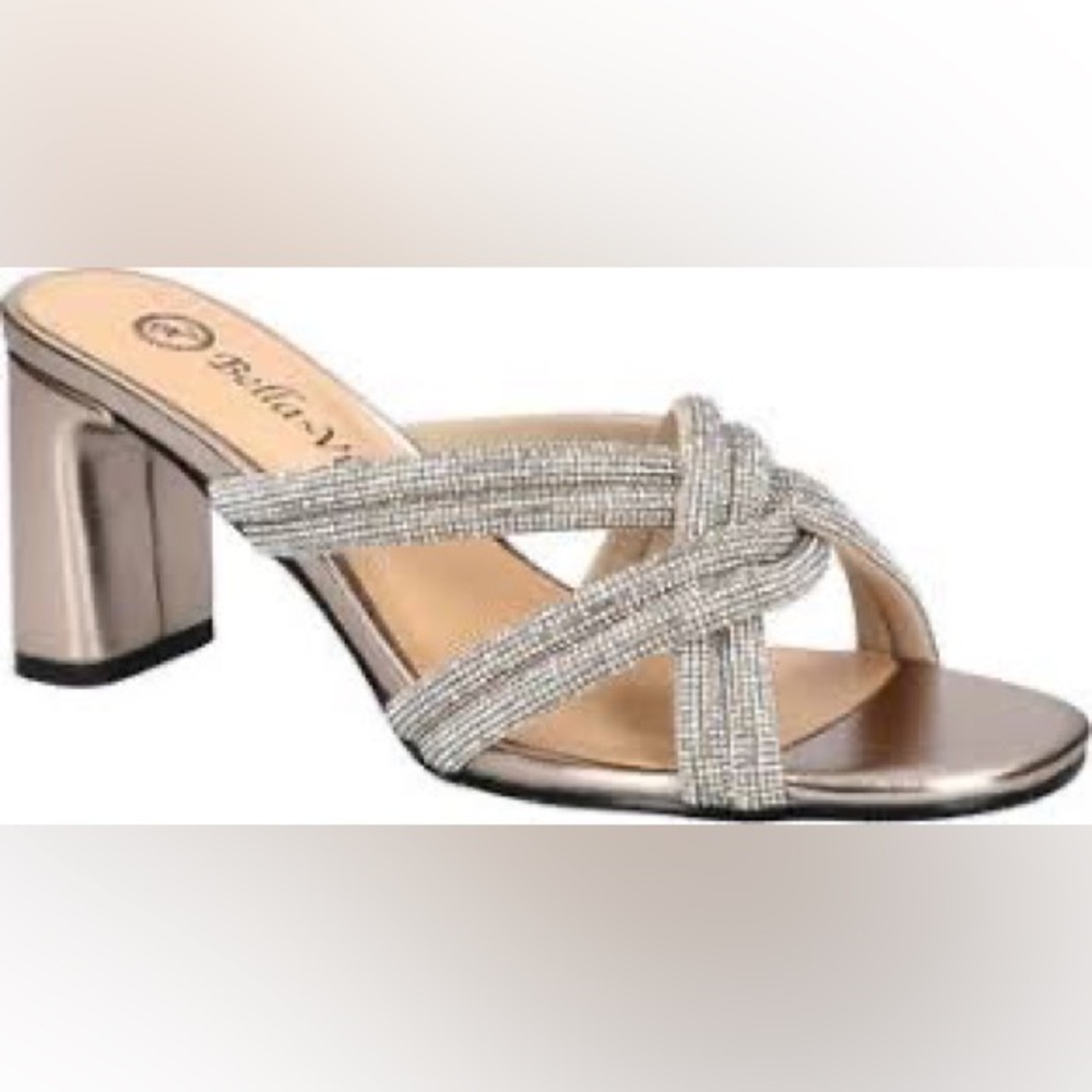 Bella Vita Gold and Silver Sandals - Picture 6 of 6